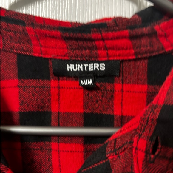 hunters Flannel - Red + Black - Picture 2 of 3